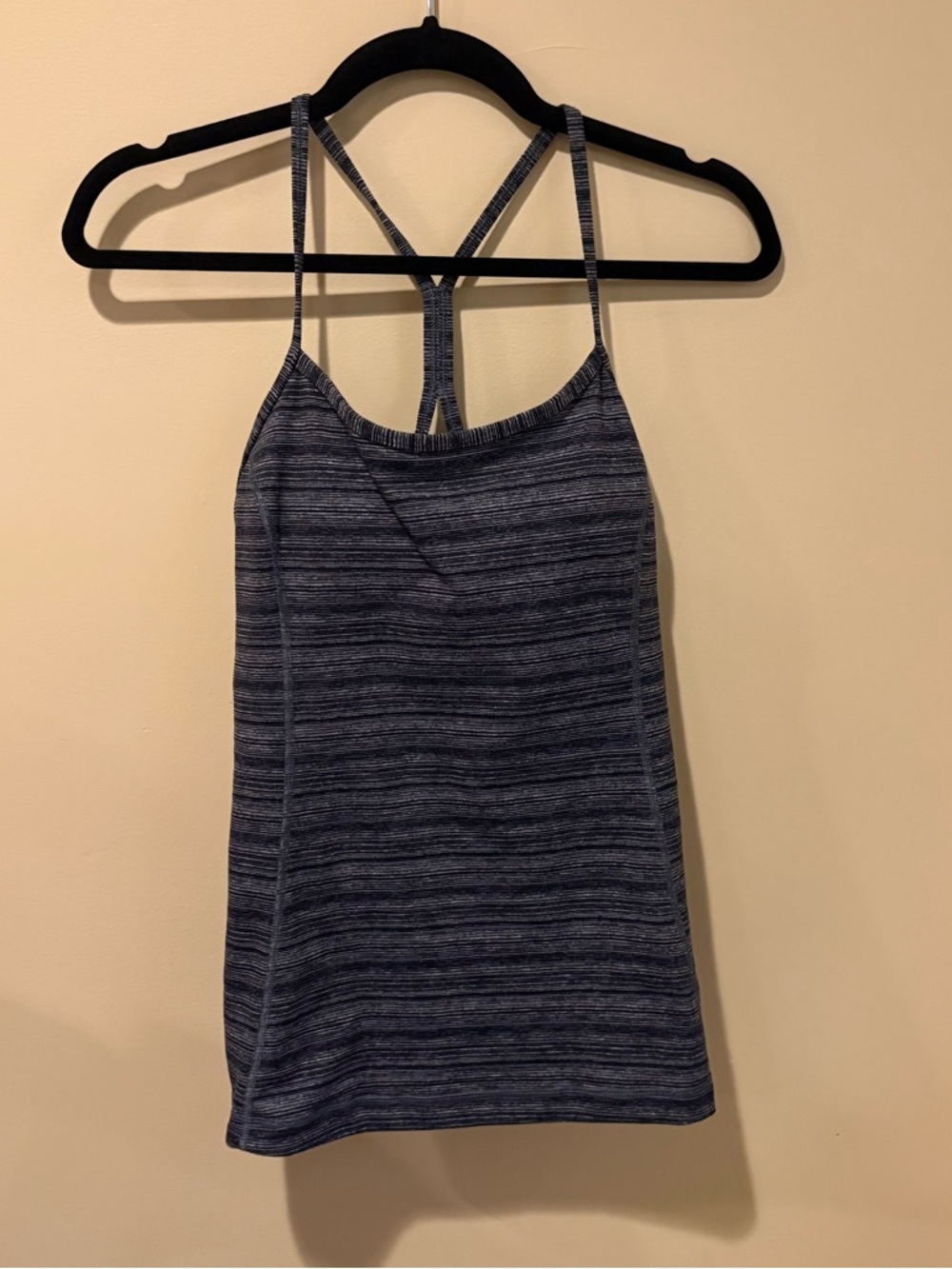 Under Armour Striped Gray and Black Performance Tank Top
